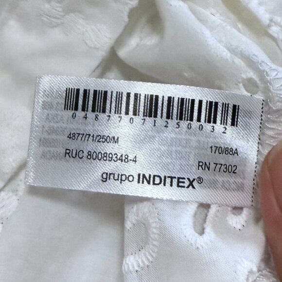 Zara ZW Collection Embroidered Poplin Shirt - Picture 8 of 9